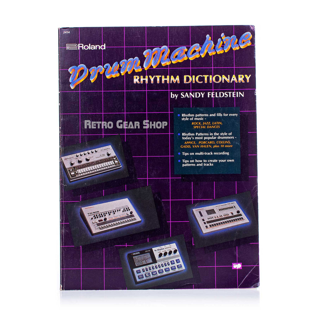 Roland Drum Machine Rhythm Dictionary Book by Sandy Feldstein