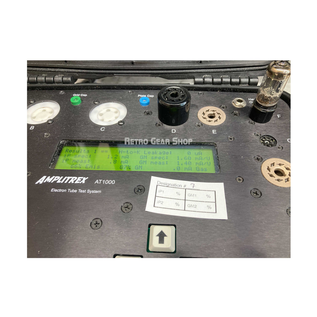 Telefunken ECC83 12AX7 Ribbed Plate Diamond Bottom Test 1