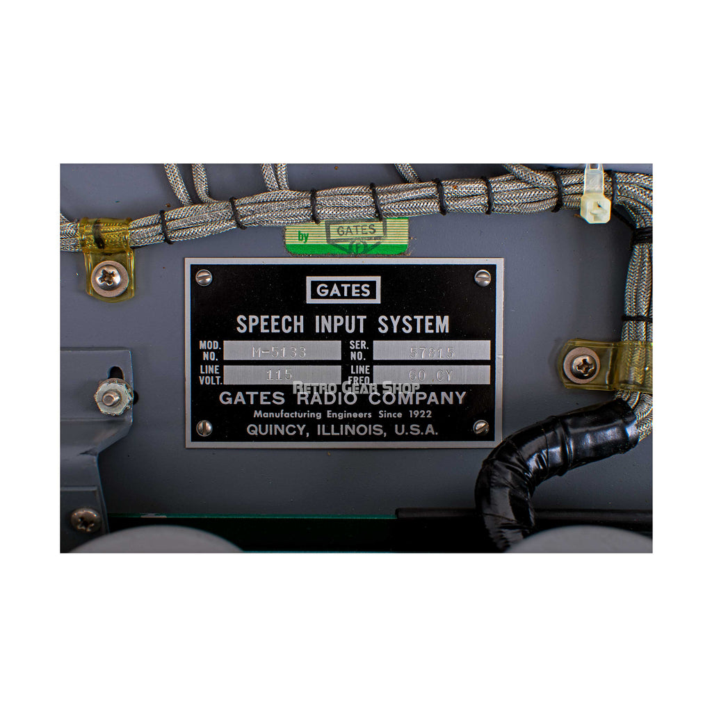 Gates Gatesway Green NOS Console Serial Badge Plate