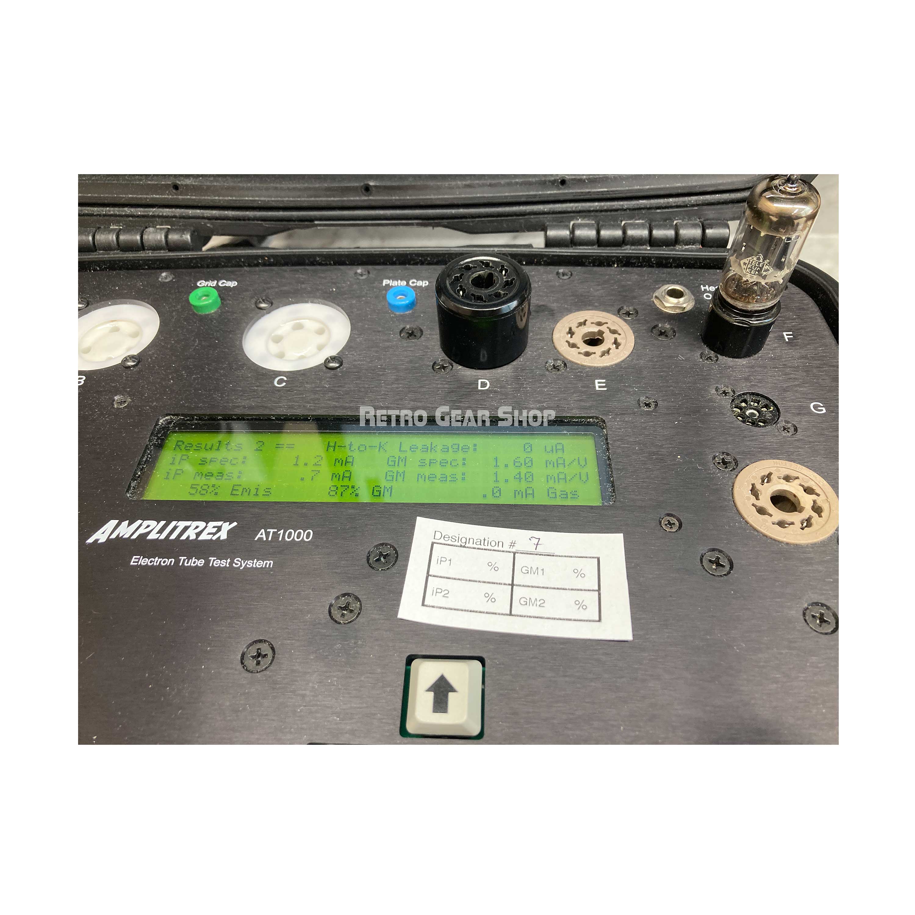 Telefunken ECC83 12AX7 Tube Ribbed Plate Diamond Bottom Vintage