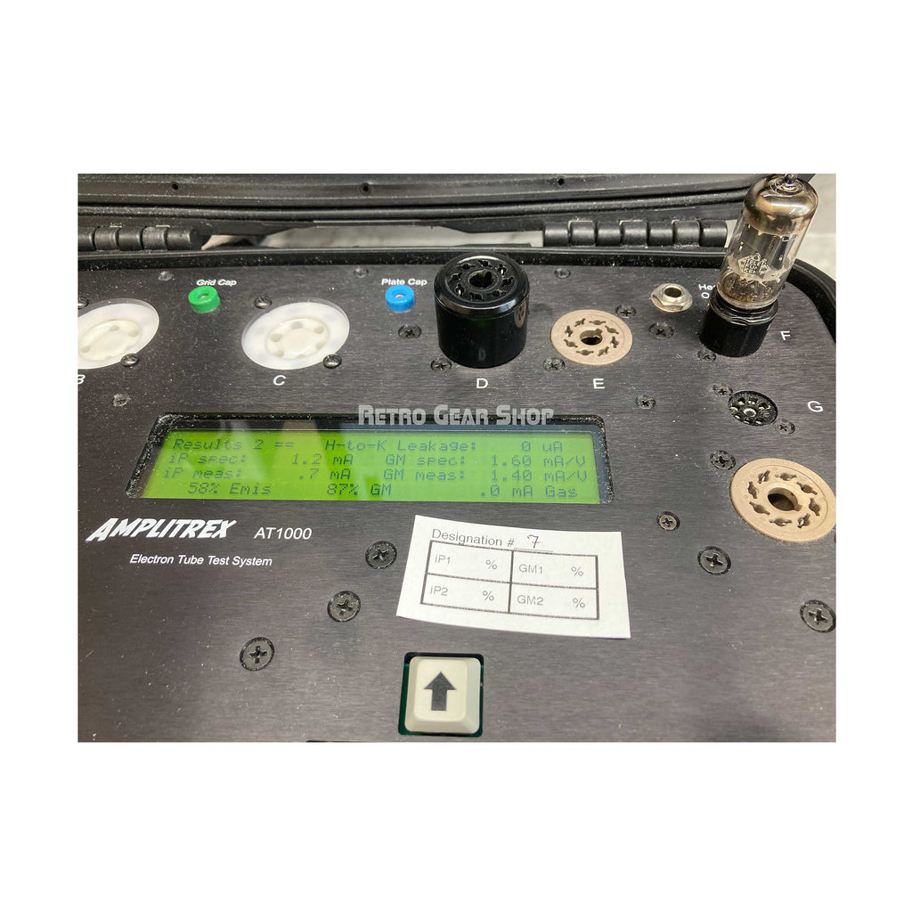 Telefunken ECC83 12AX7 Ribbed Plate Diamond Bottom Test 2