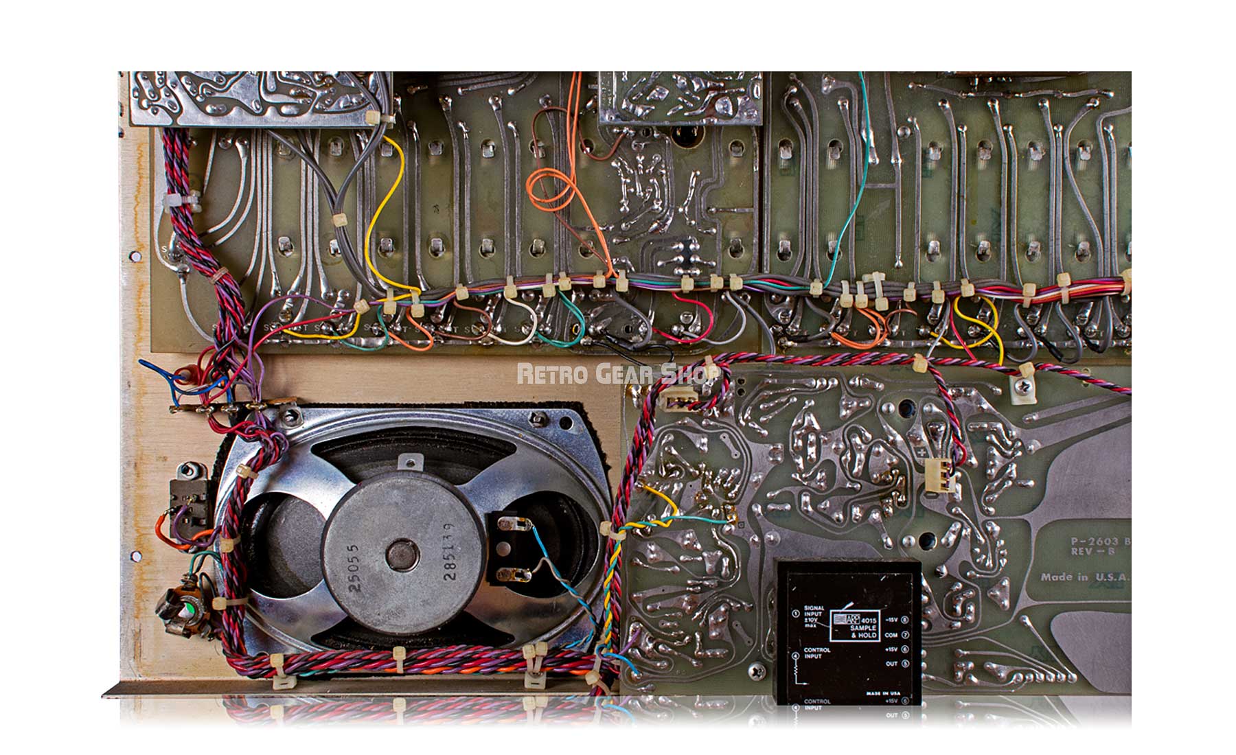 ARP 2600P V2.0 Tonus Logo Internals Electronics Bottom Left Speaker