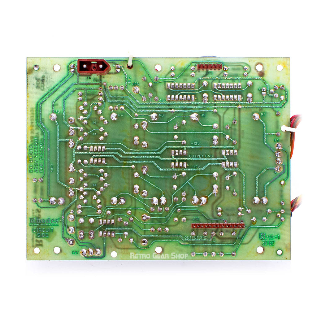 Arp Rhodes Chroma Keyboard Rare Vintage Analog Synth EQ Circuit Board Bottom