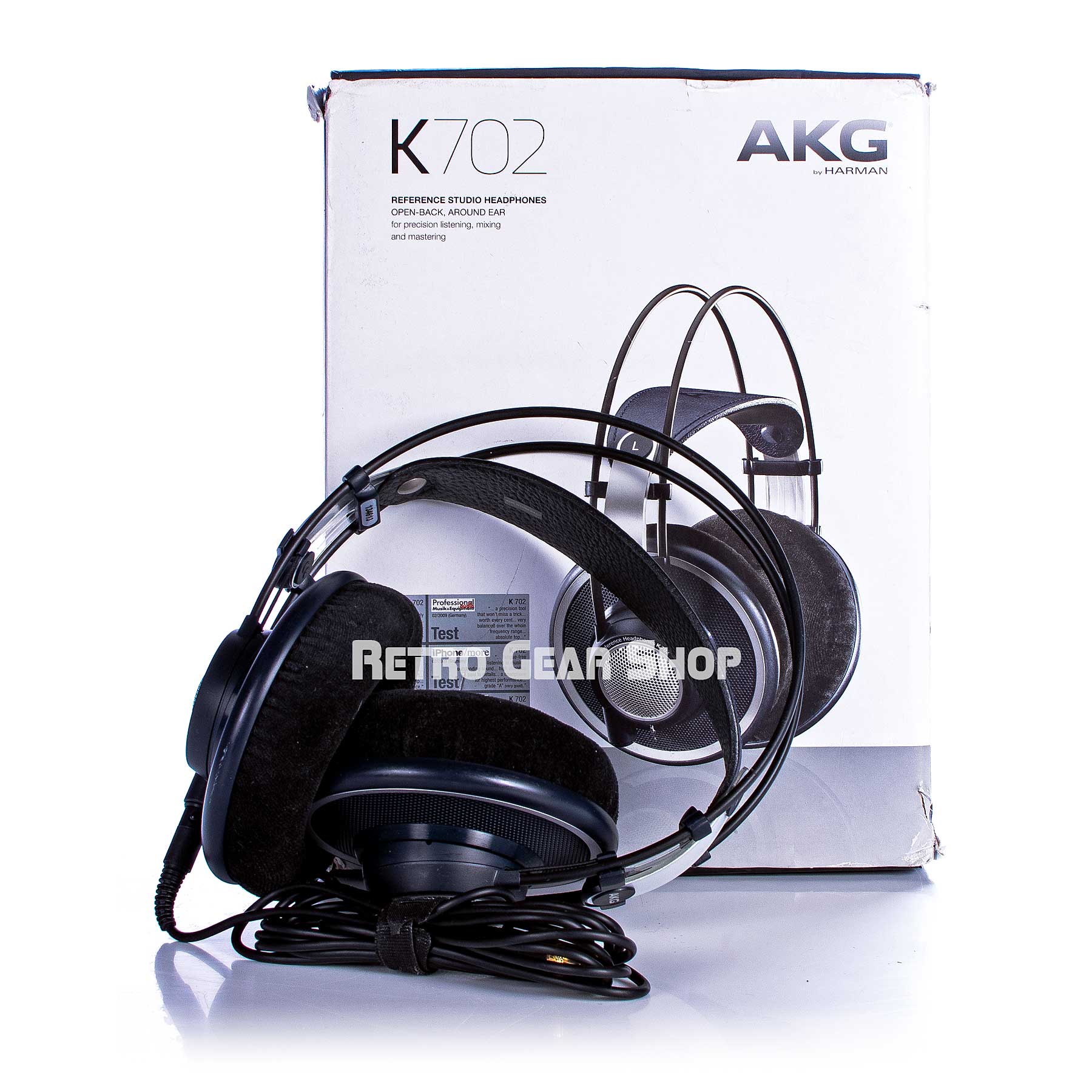 AKG K702 Open-Back Studio Reference Headphones– Retro Gear Shop