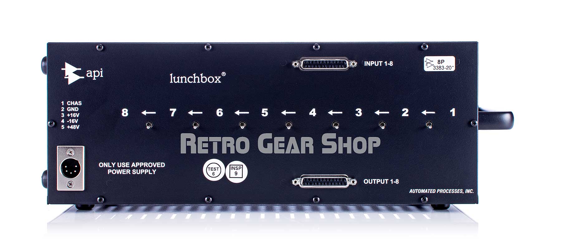 API 500-8P 8-Channel 500 Series Lunchbox– Retro Gear Shop