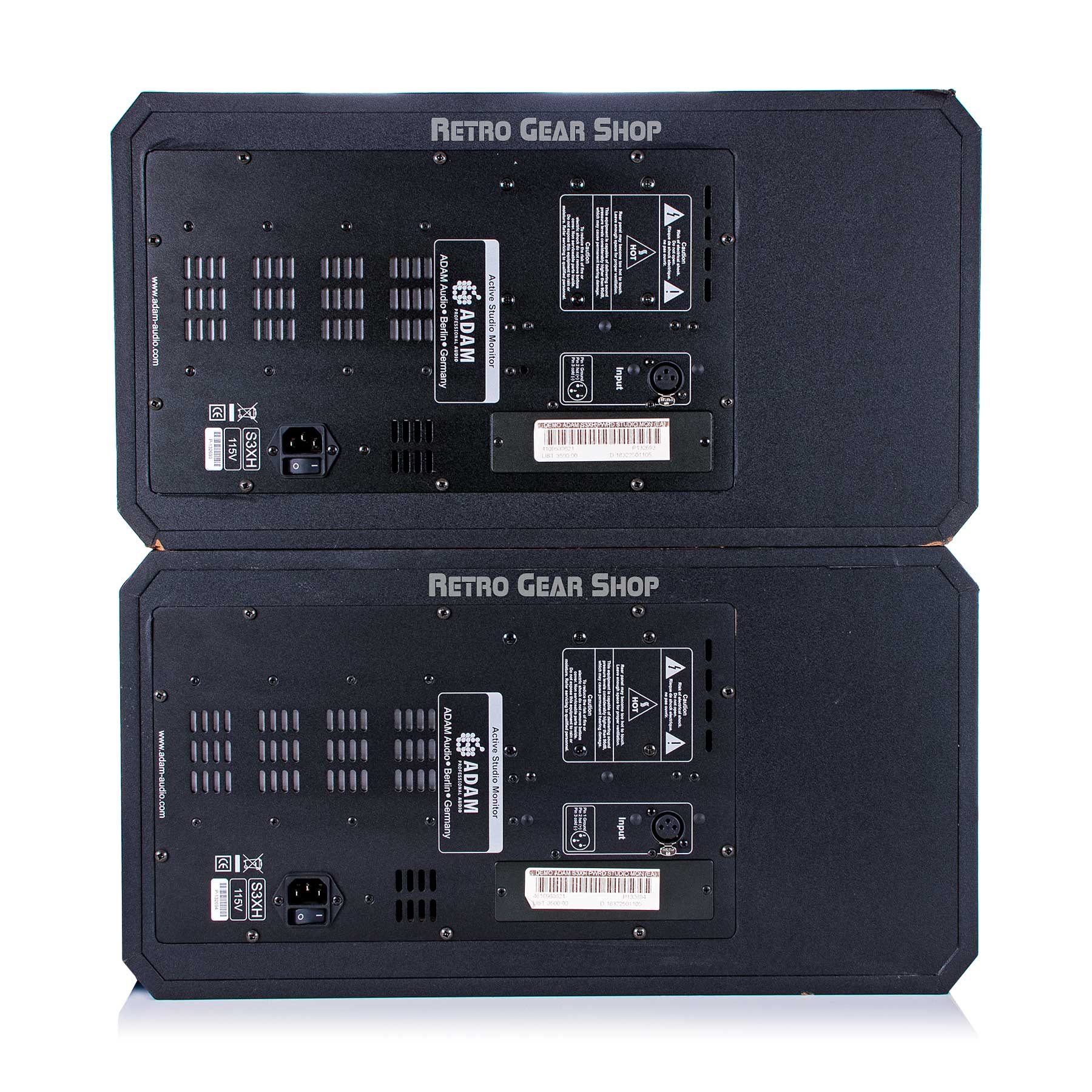 Adam Audio S3X-H Pair Active Monitors Studio Speakers– Retro Gear Shop