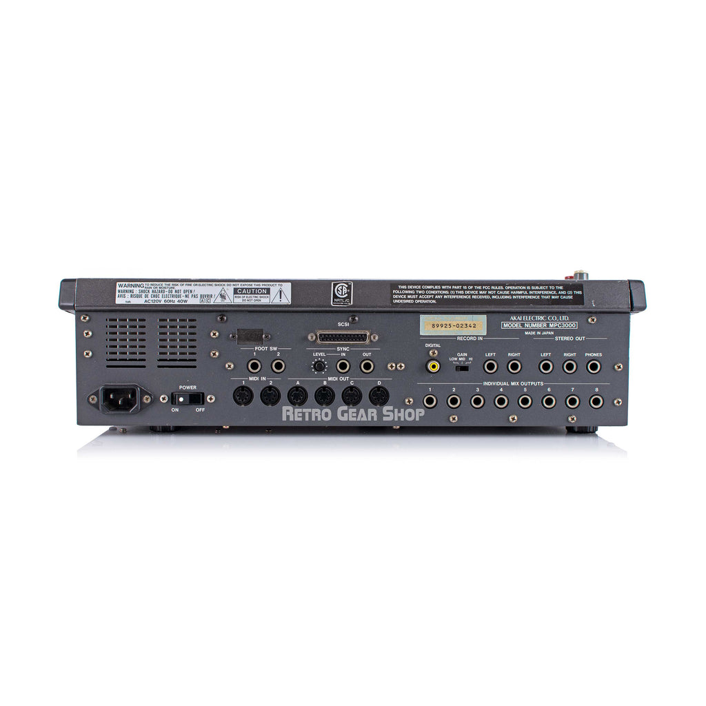 Akai MPC 3000LE Rear