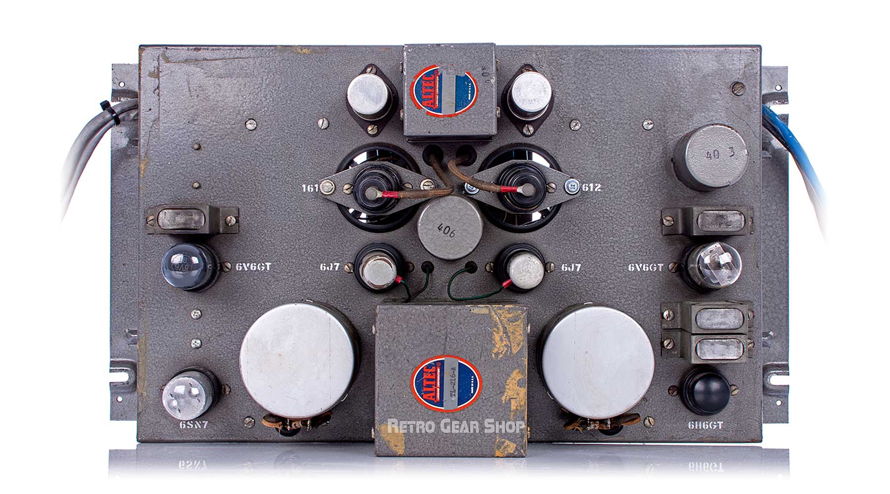 Altec 322C Vintage Limiter Amplifier Tube Compressor Blue Rear