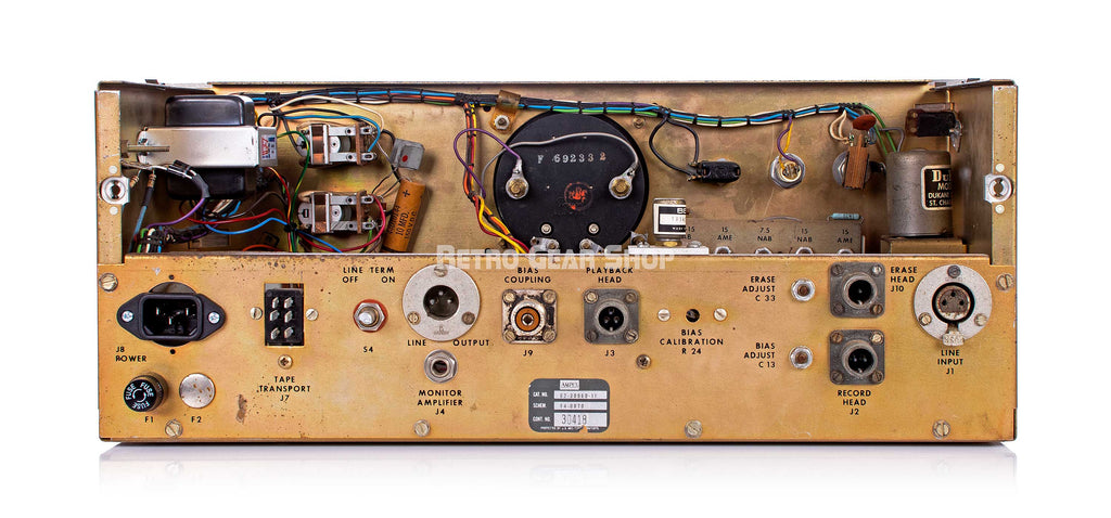 Ampex 351 Tube Preamp Rear