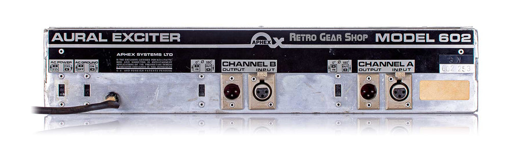 Aphex Aural Exciter 602 Rear