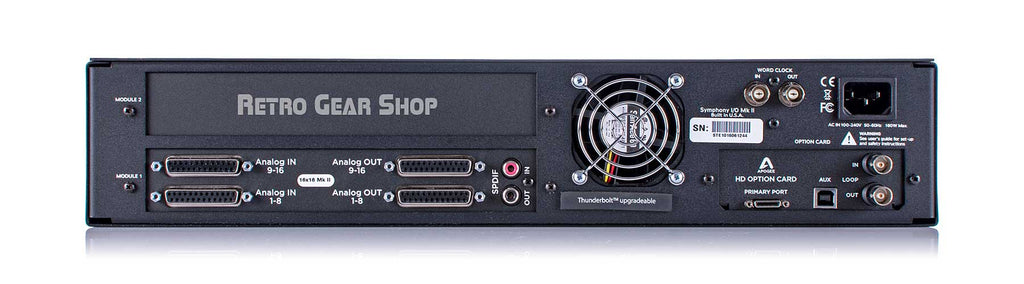 Apogee Symphony I/O MKII 16x16 Audio Interface HD Option Card Rear