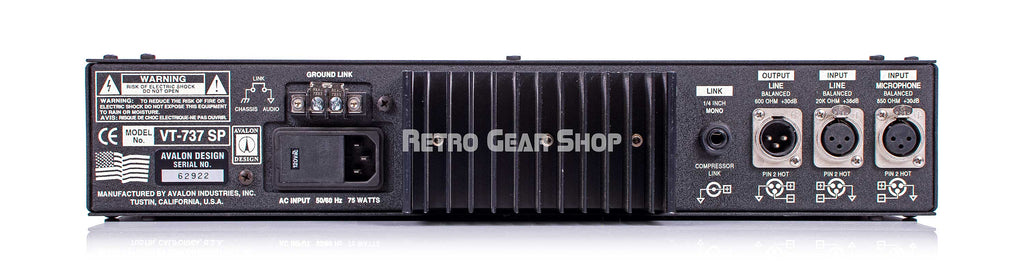 Avalon Design VT-737 SP Black Rear