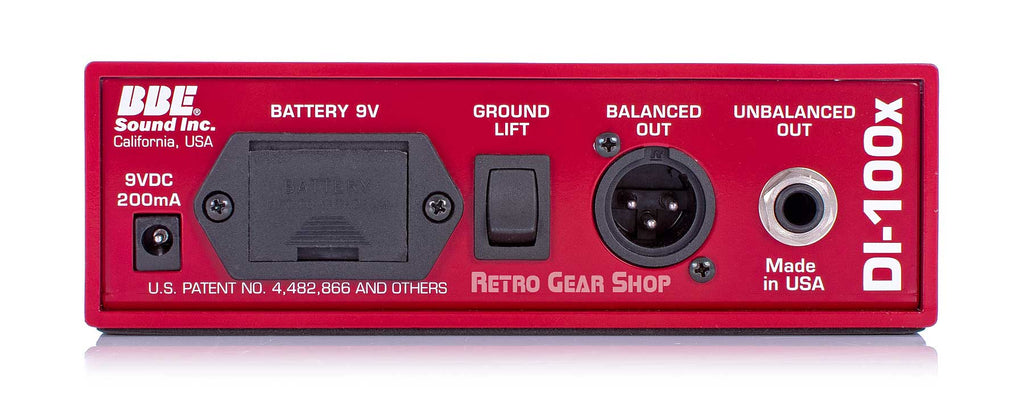 BBE DI-100x Direct Box Sonic Maximizer Rear