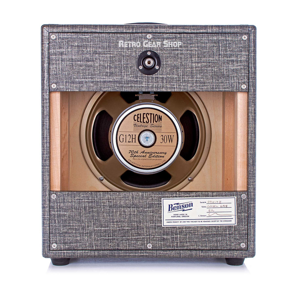 Benson Amps Monarch 1x12 Cab Night Moves Wheat Grill Rear