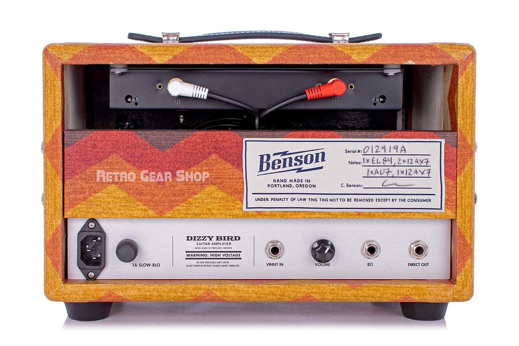 Benson Amps Dizzy Bird 1 Watt Reverb Old Mexico Rear