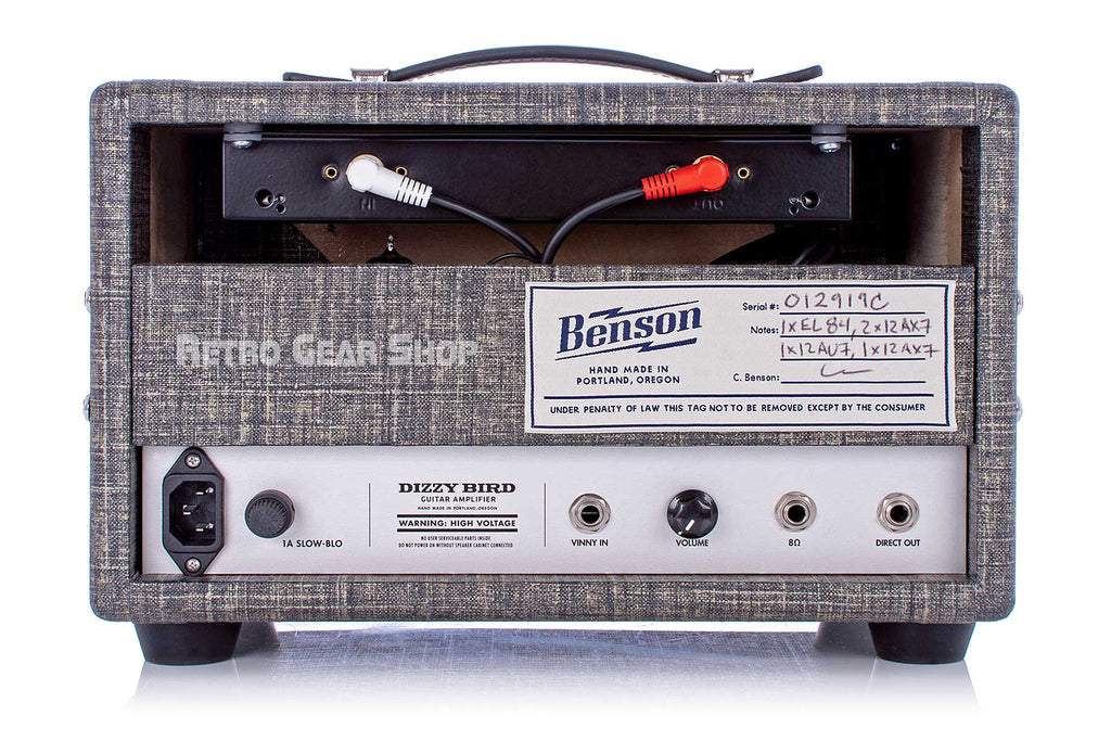 Benson Amps Dizzy Bird 1 Watt Reverb Night Moves Rear