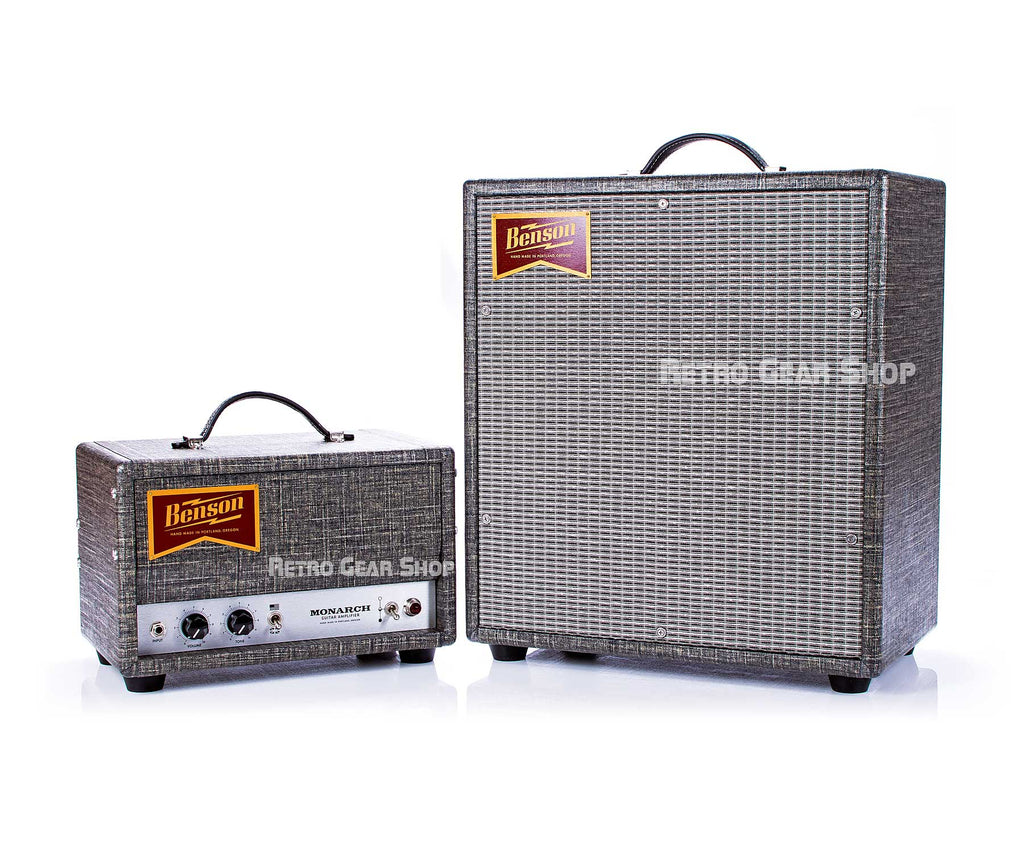 Benson Amps Monarch Head Tube Guitar Amp & 1x12 Cab Night Moves Silver Grill