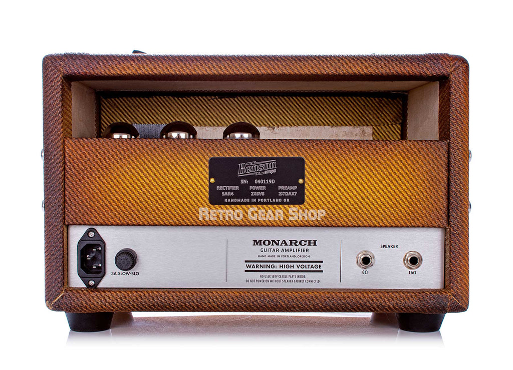 Benson Amps Monarch Head Rear
