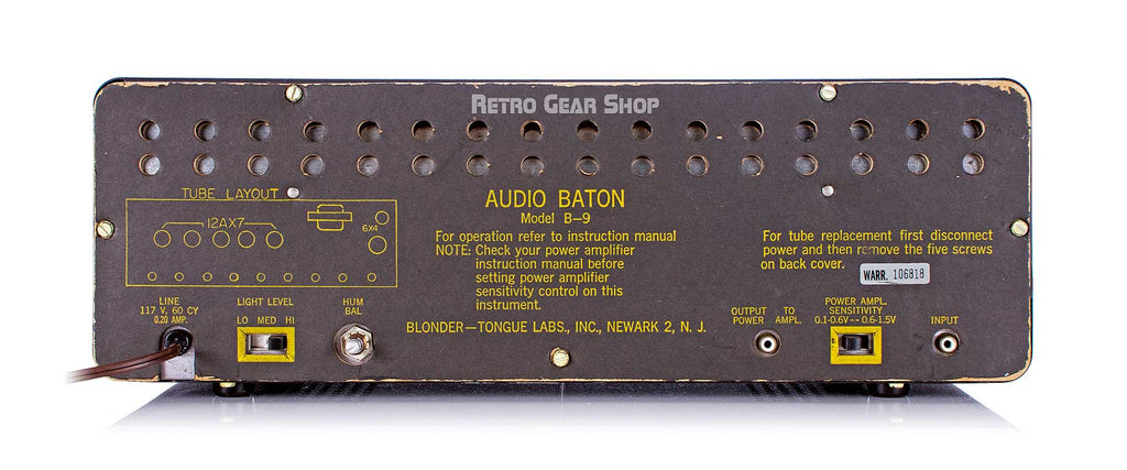 Blonder Tongue Audio Baton B9B Rear