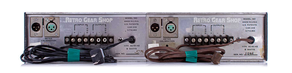 dbx 160VU Compressor / Limiter Stereo Pair Rear