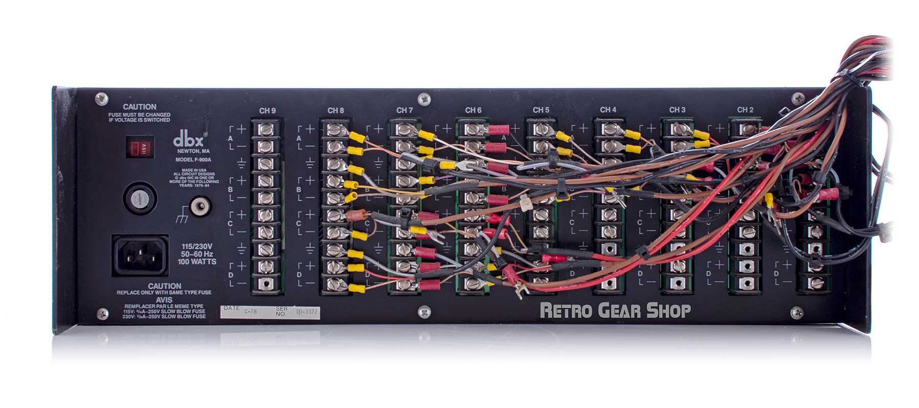 DBX 900 Series Rack 902 De-esser 905 Parametric EQ 906 Flanger+ 900A ...