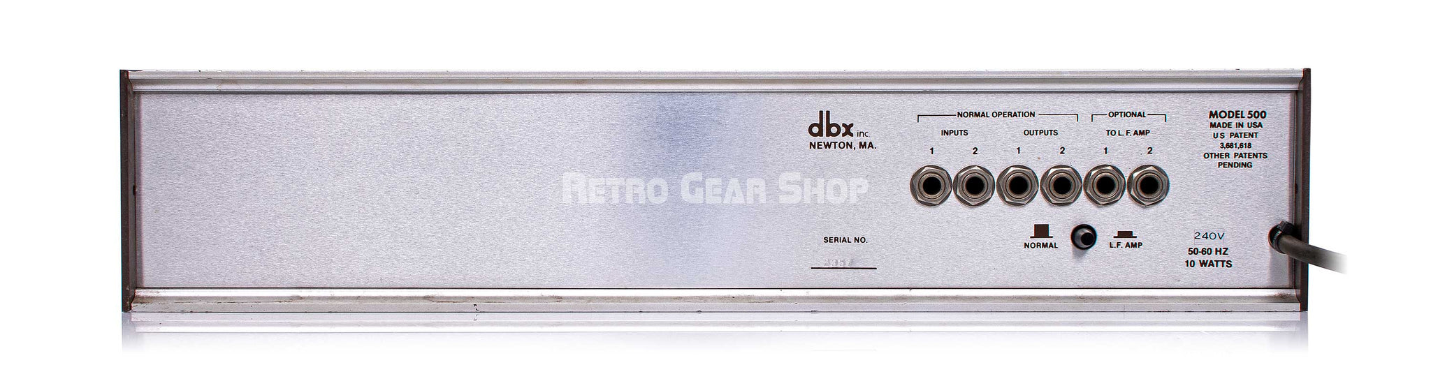 DBX Professional Disco Boom Box Rear
