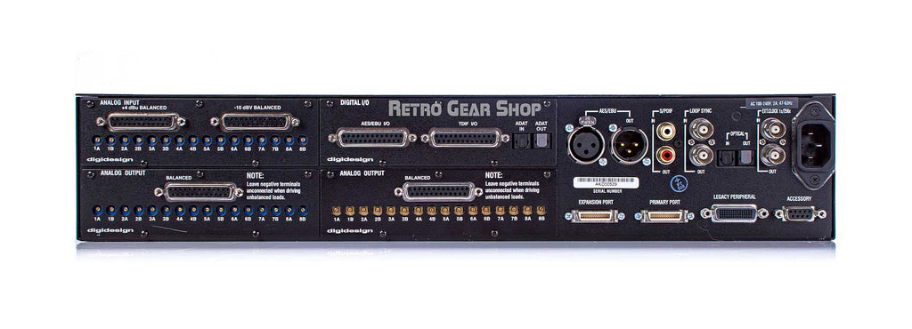 Digidesign 192 Protools HD I/O 8x16x8 Rear