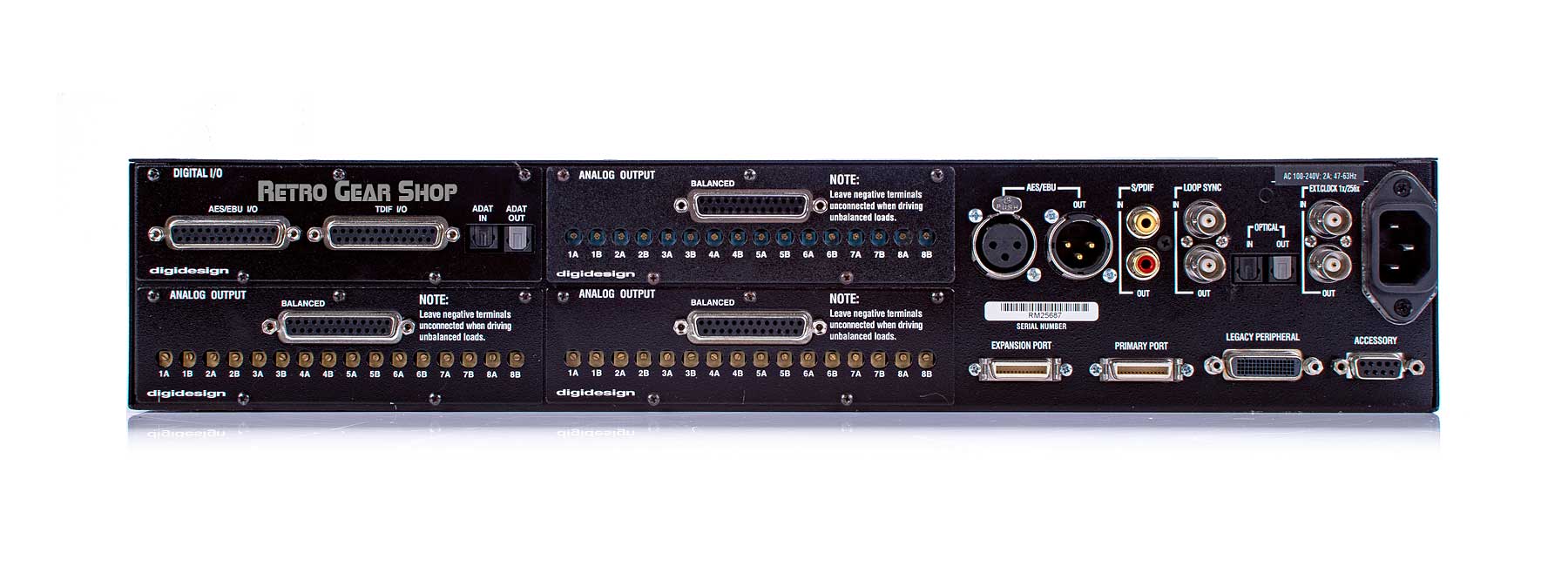 Digidesign 192 Protools HD I/O 8x16x8 Analog Digital AD/DA