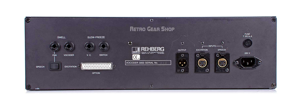 EMS Vocoder System 3000 Rear