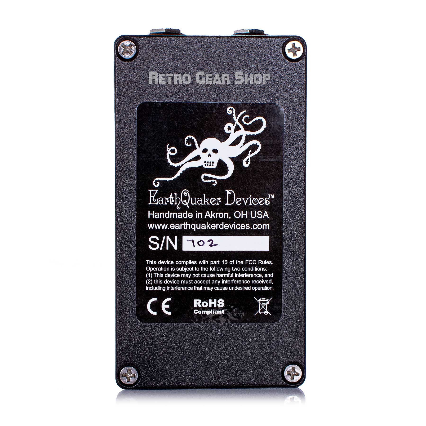 EarthQuaker Devices Black Ash Endangered Fuzz Guitar Effect Pedal