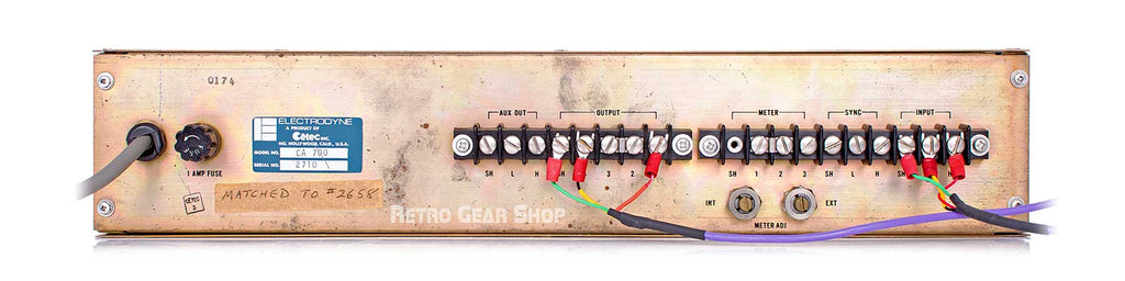 Electrodyne CA 700 Rear