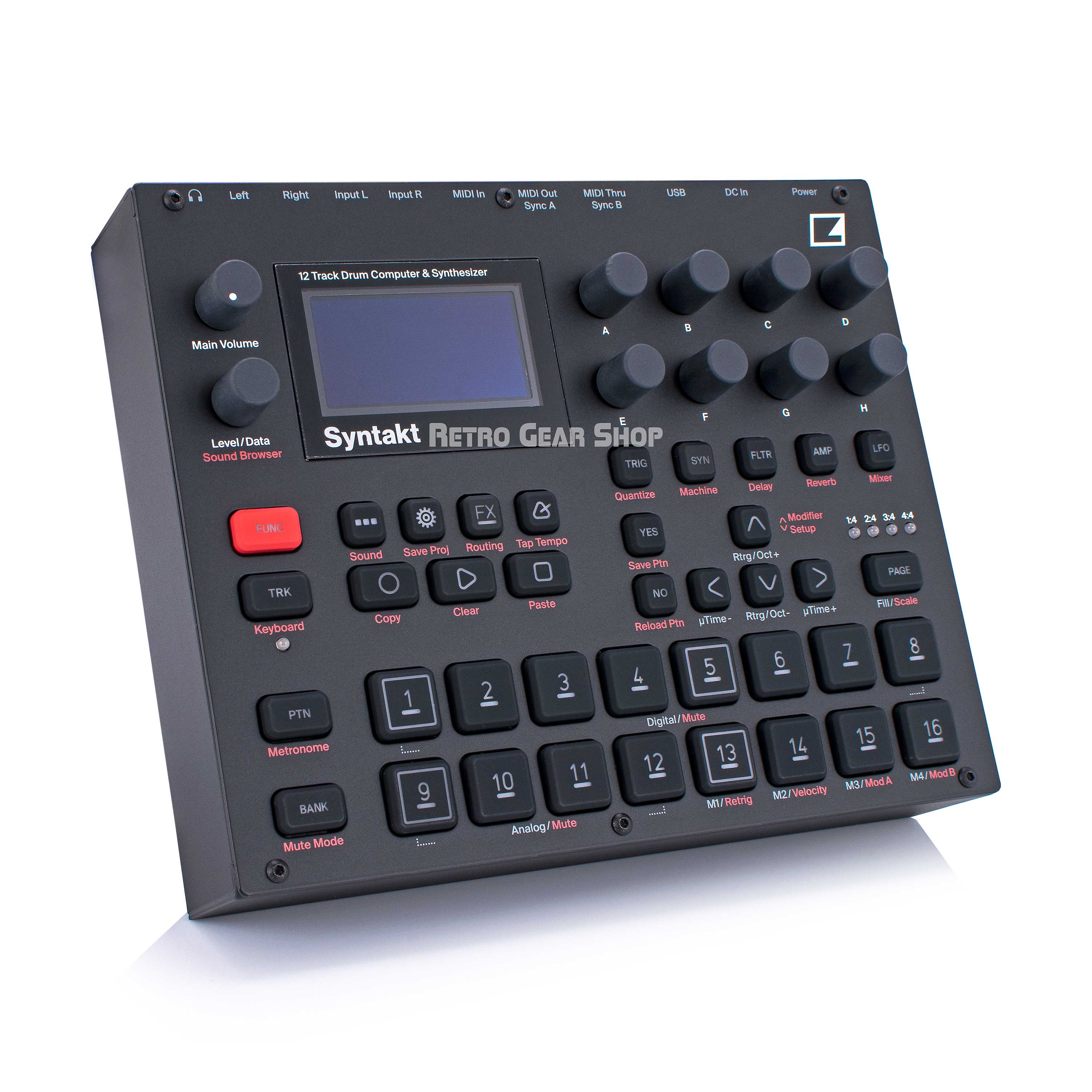 Elektron Syntakt 12 Track Drum Computer Synthesizer Synth– Retro