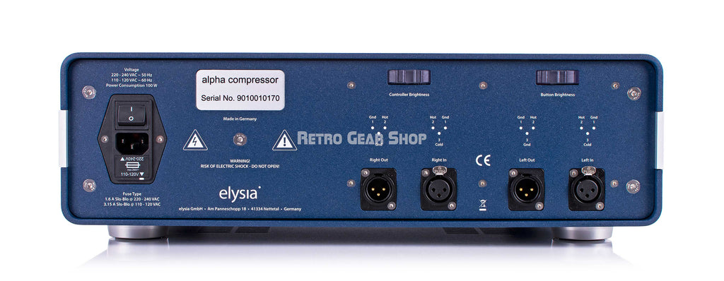 Elysia Alpha Mastering Compressor Rear