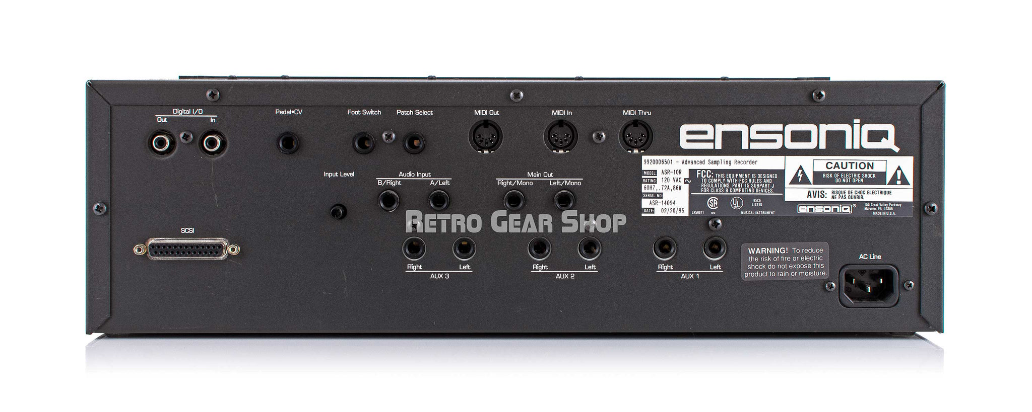 Ensoniq ASR-10R Rack Module Sampler Vintage Rare ASR10R – Retro Gear Shop