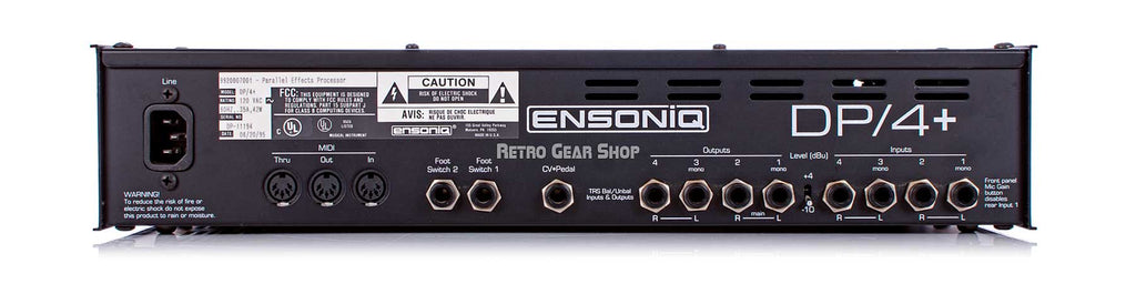 Ensoniq DP/4+ Parallel Effects Processor Rear