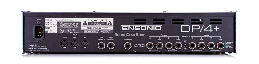 Ensoniq DP/4+ Parallel Effects Processor Rear