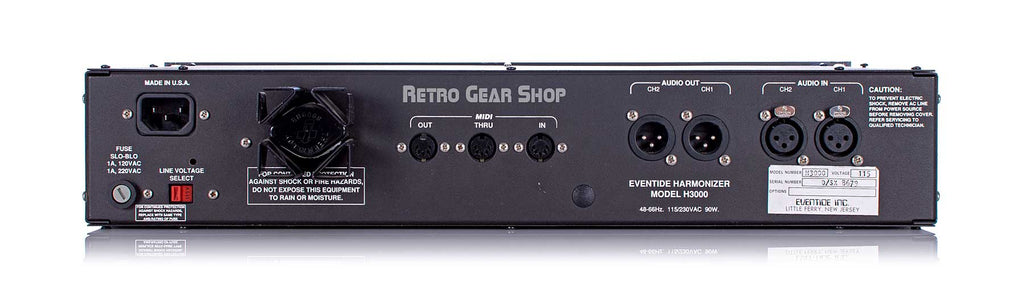 Eventide H3000 D/SX Ultra-Harmonizer Rear