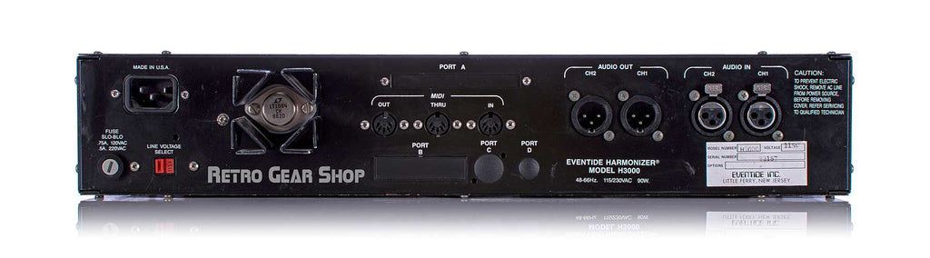 Eventide H3000 Ultra-Harmonizer Rear