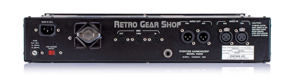 Eventide H3000B Ultra Harmonizer + H3500B DFX Roms + Sampler Board Rear
