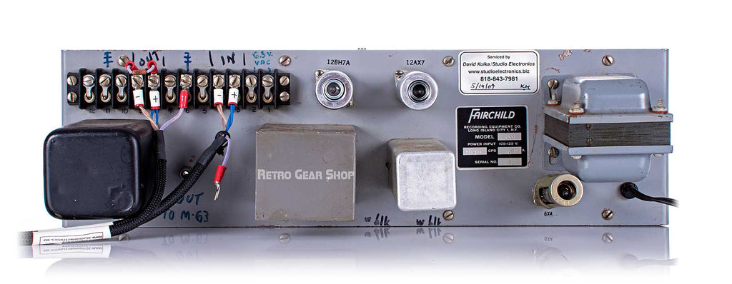 Fairchild 600 Tube Limiter De-esser Rear