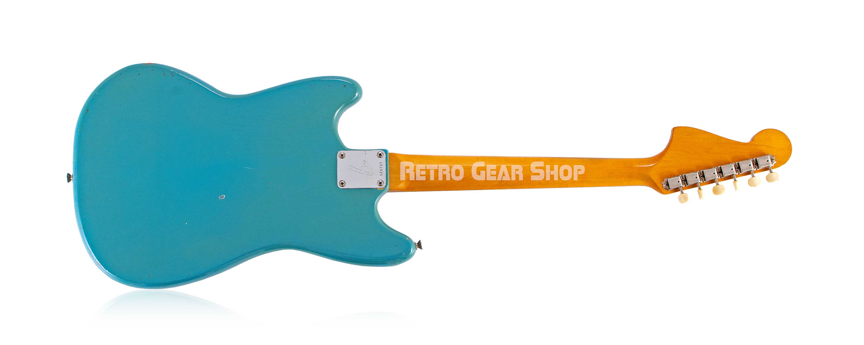 Fender 1966 Musicmaster II Daphne Blue Electric Guitar Vintage