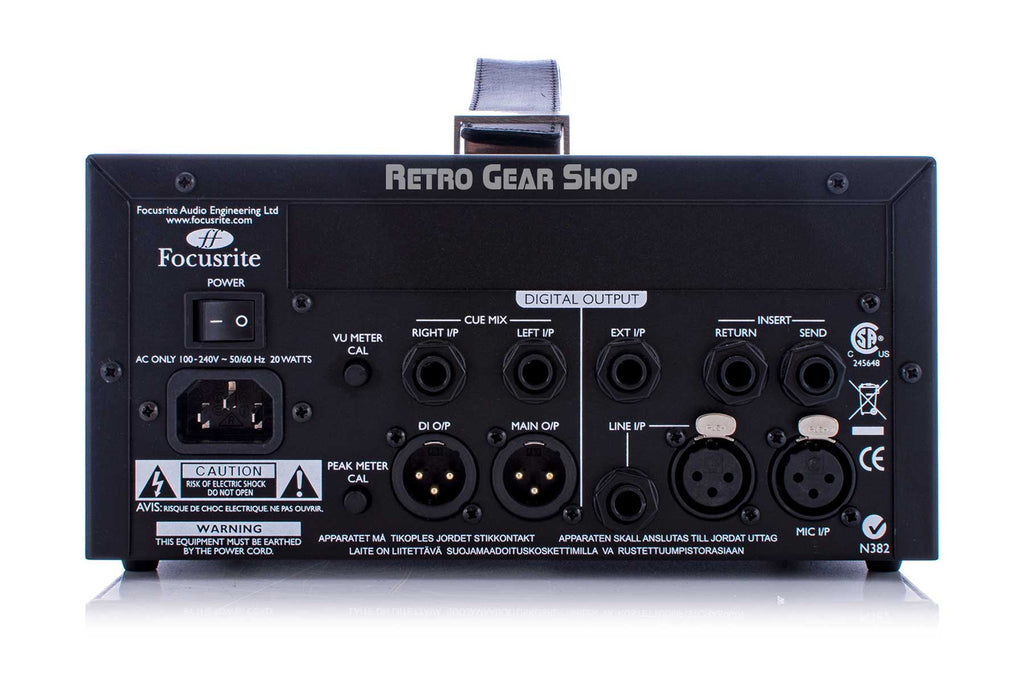 Focusrite ISA One Desktop Rear