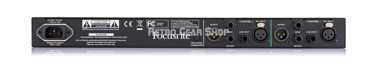 Focusrite ISA Two Dual Microphone Preamp Mic Pre – Retro