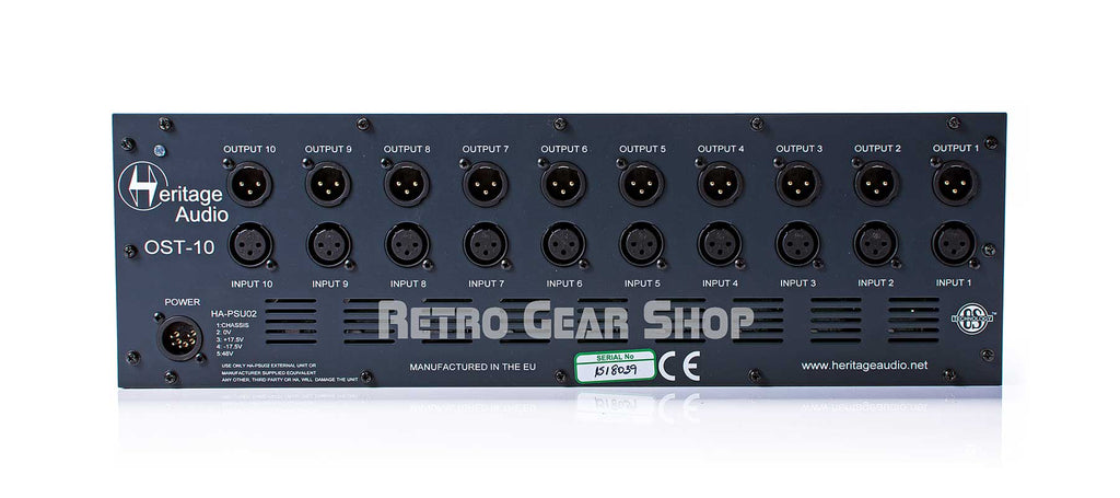 Heritage Audio OST-10 Rear