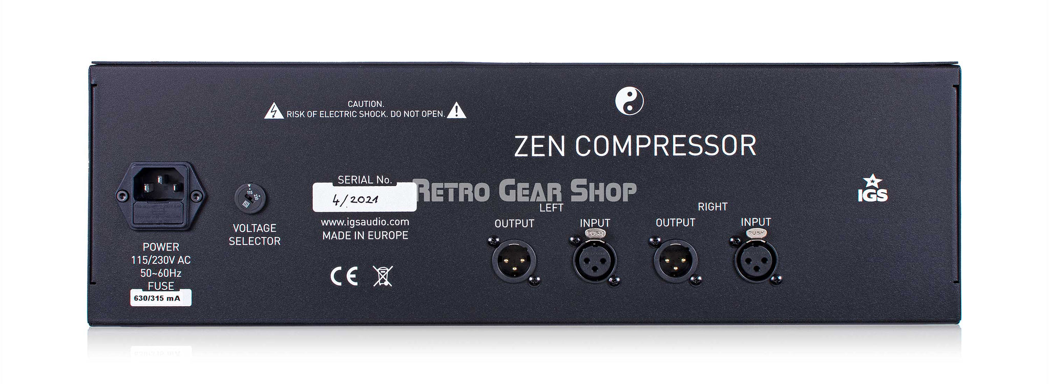 IGS Audio Zen Compressor Rear