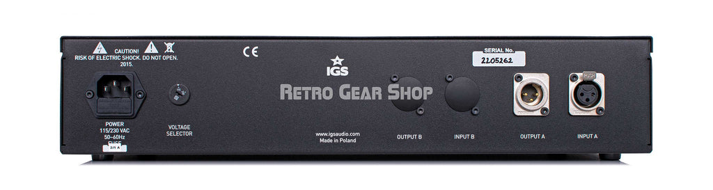 IGS Audio One LA Leveling Amplifier Rear