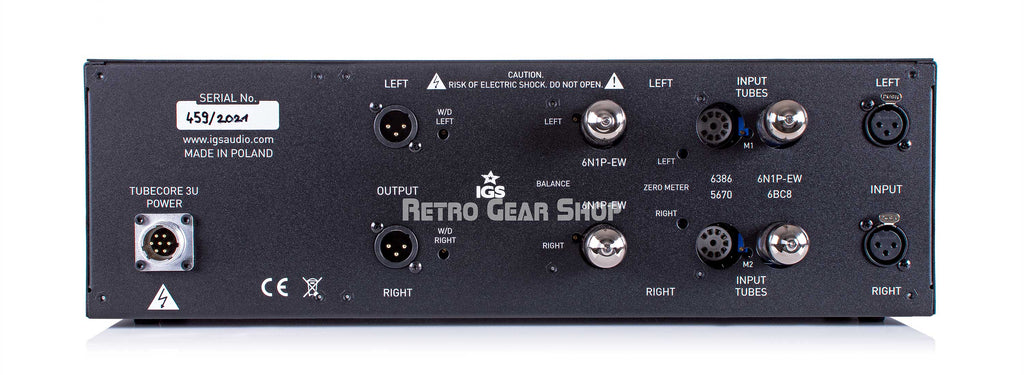 IGS Audio Tubecore 3U Rear