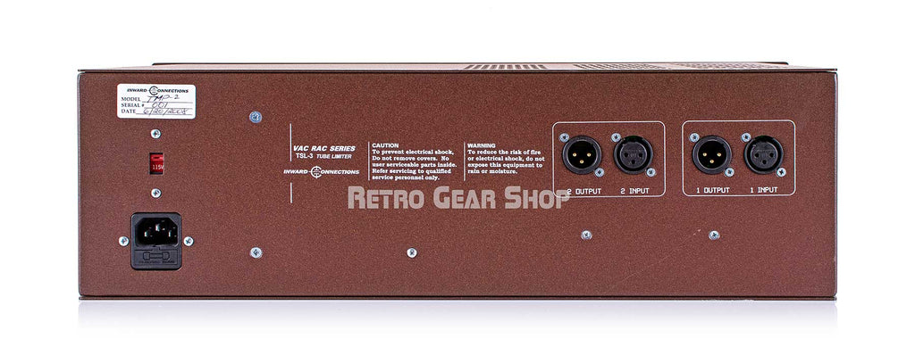 Inward Connections Vac Rac TMP-2 Tube Mic Pre Rear