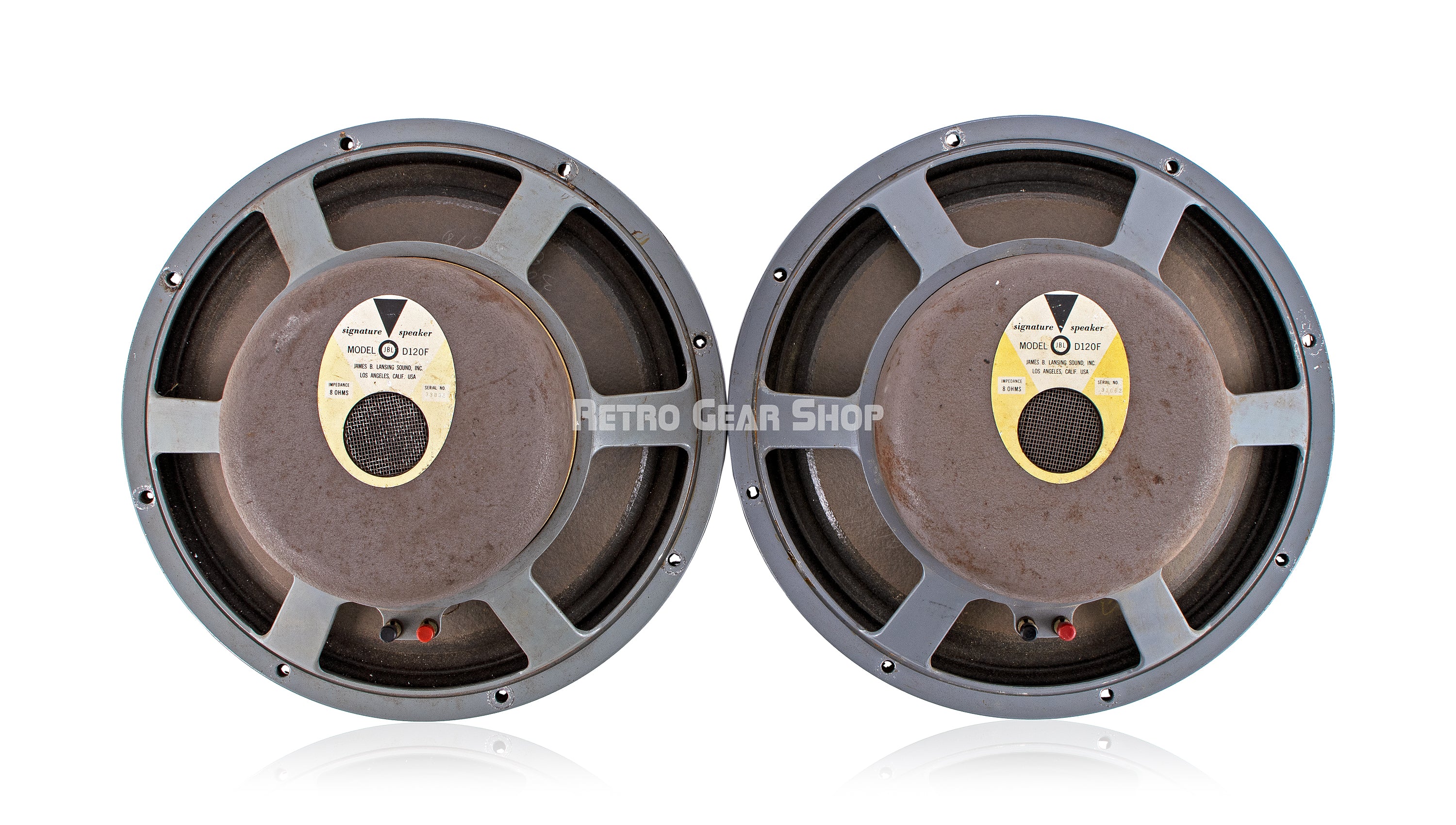 Fender Signature Speaker JBL D120F 8Ω Fender Signature Speaker JBL D120F 8Ω Vintage Pair Fender JBL D120F 12