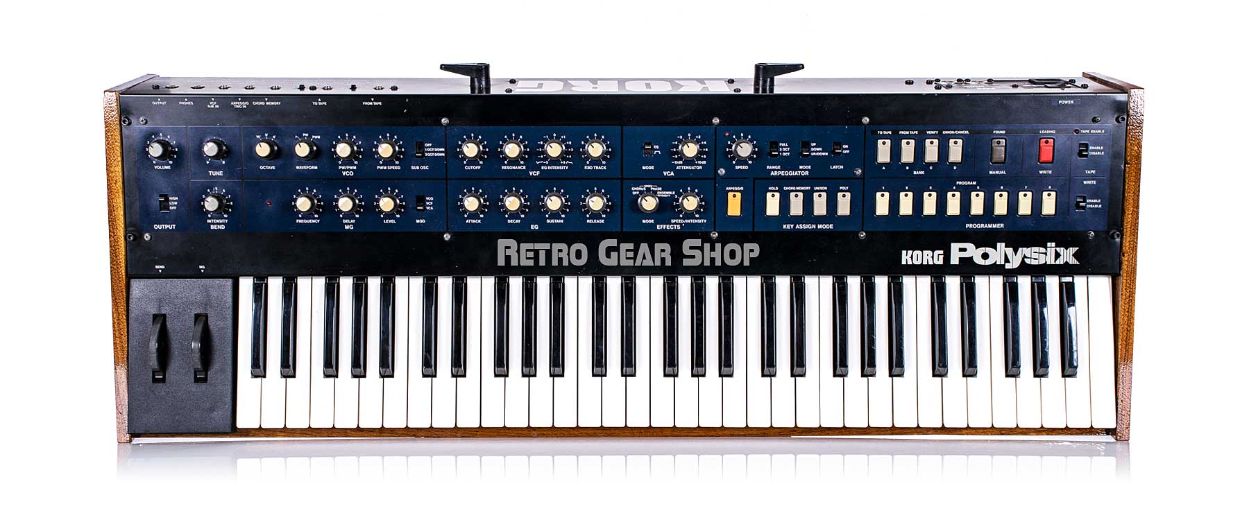 Korg PolySix PS-6 Analog Polyphonic Synth Custom Walnut Kiwisix